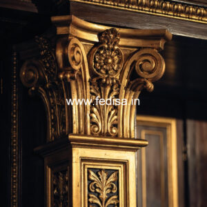 Marble Pillar Design for Rich Interior