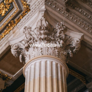 Marble Pillar Design for Porch Decoration
