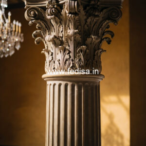 Marble Pillar Design for Luxury Villa