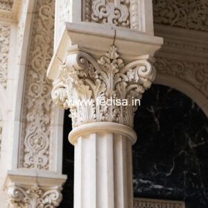 Marble Pillar Design for Exterior Wall