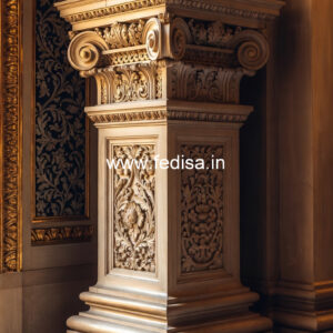Marble Pillar Design for Lobby Area