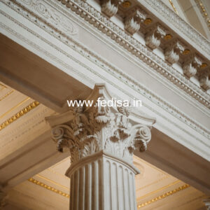 Marble Pillar Design for Temple Entrance