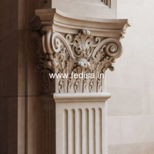 Marble Pillar Design for Rich Look Homes