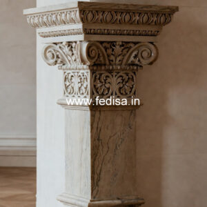 Marble Pillar Design for Stylish Entrance