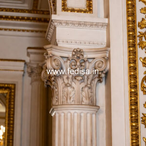 Marble Pillar Design for Exterior Decoration