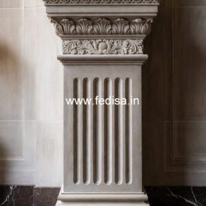 Marble Pillar Design with Modern Finish