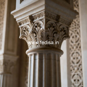 Marble Pillar Design for Royal Look