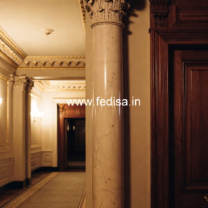 Marble Pillar Design for Rich Interior