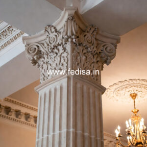 Marble Pillar Design with Classic Style