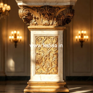 Marble Pillar Design for Stylish Exterior