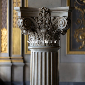 Marble Pillar Design with Luxury Finish