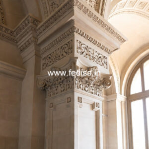 Marble Pillar Design for Modern Exterior