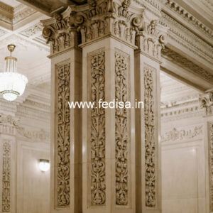 Marble Pillar Design for Premium Entry
