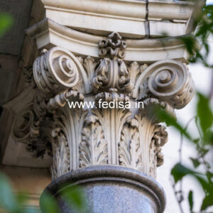 Marble Pillar Design with Royal Finish