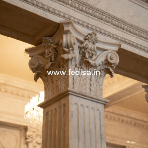 Marble Pillar Design with Luxury Style