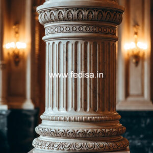 Marble Pillar Design with Artistic Design