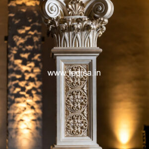 Marble Pillar Design for Garden Area