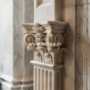 Marble Pillar Design for Farmhouse