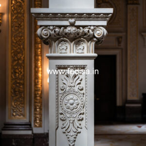 Marble Pillar Design for Front Porch