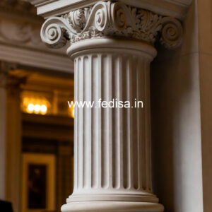 Marble Pillar Design for Grand Entrance