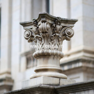 Marble Pillar Design for Exterior Decoration