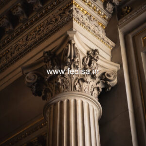 Marble Pillar Design for Rich Interior