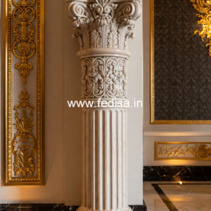 Marble Pillar Design for Gate Entrance