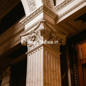 Marble Pillar Design for Palace Style Homes