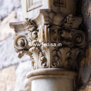 Marble Pillar Design for Living Space