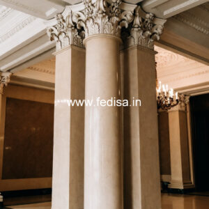 Marble Pillar Design for Rich Look Homes
