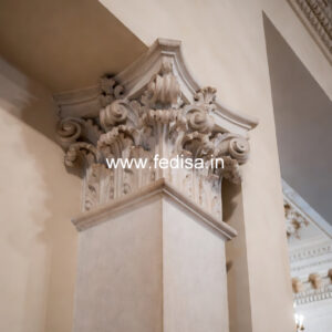 Marble Pillar Design for Exterior Decoration
