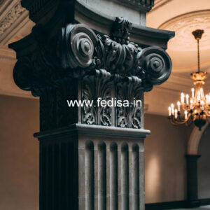 Marble Pillar Design for Rich Interior