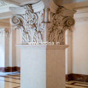 Marble Pillar Design with Modern Look