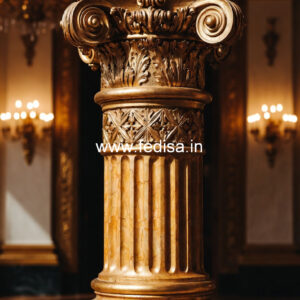Marble Pillar Design with Luxury Finish