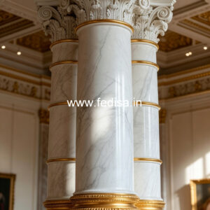 Marble Pillar Design for Modern Exterior