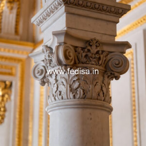 Luxury Marble Pillar Design for Home Entrance