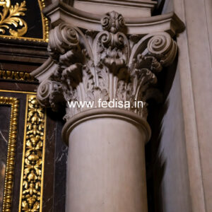 Classic Marble Pillars for Villa Exterior