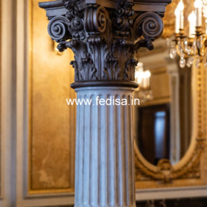 Marble Pillar Design for Stairs Area