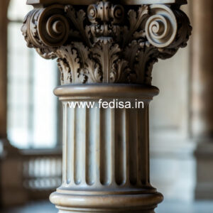 Marble Pillar Design for Farmhouse