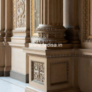 Marble Pillar Design for Exterior Wall