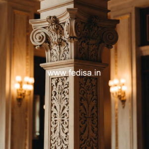 Marble Pillar Design for Living Space