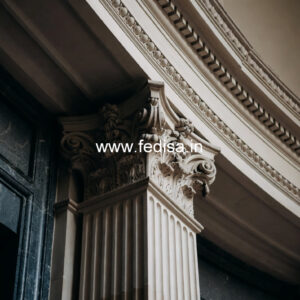 Marble Pillar Design with Artistic Work