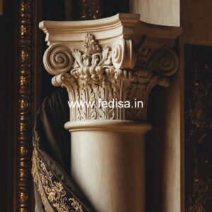 Marble Pillar Design for Exterior Decoration