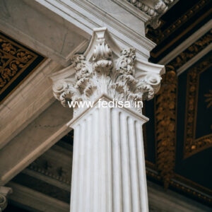 Marble Pillar Design for Elegant Exterior