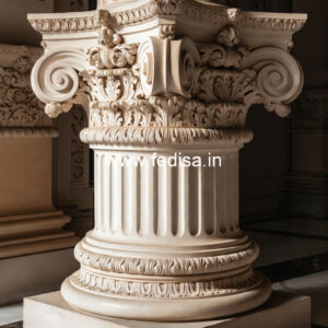 Marble Pillar Design for Porch Decoration