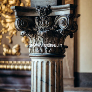 Marble Pillar Design for Farmhouse