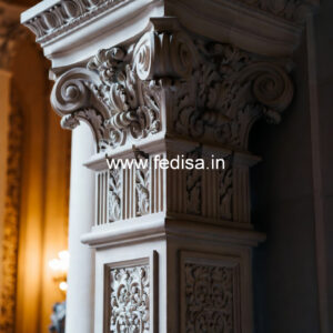 Marble Pillar Design with LED Lights