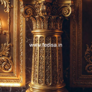 Marble Pillar Design for Exterior Wall