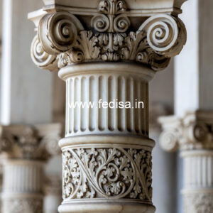 Marble Pillar Design for Main Door