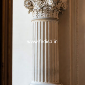 Marble Pillar Design with Engraving Work